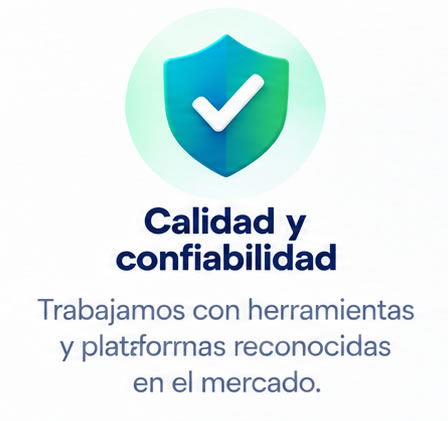 puedes confiar en nuestra calidad y confiabilidad.